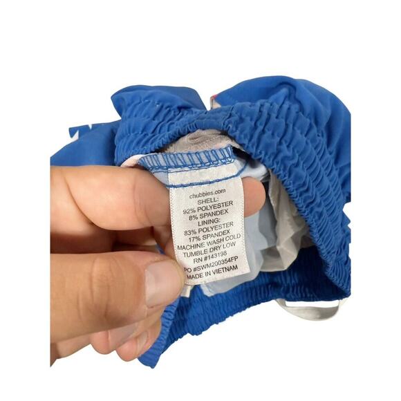 Chubbies Trunks Suit Mens Small 5.5" Inseam Patriotic American Flag USA Lined - Picture 5 of 9